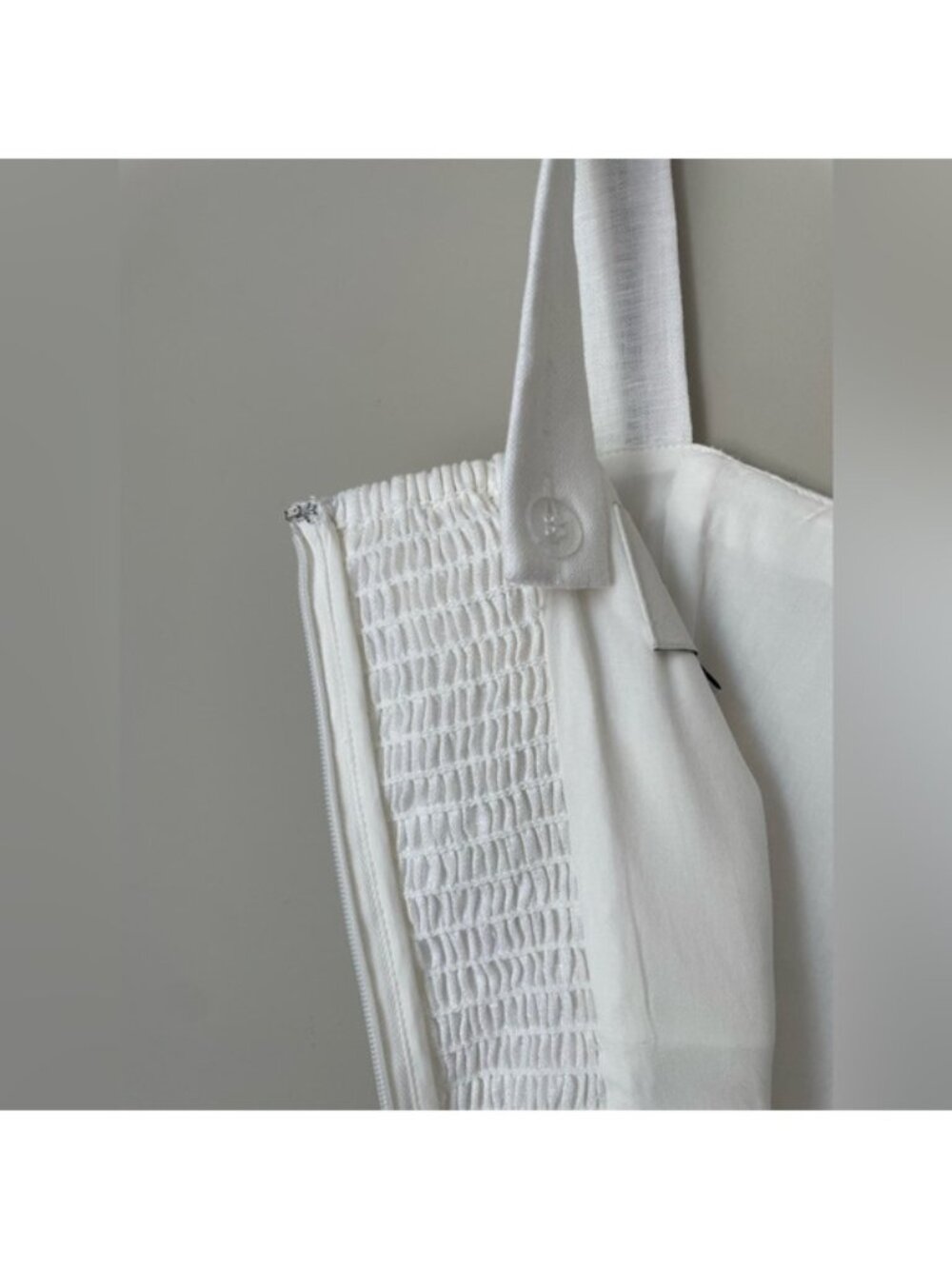 NEW Reformation Everett Linen Midi Dress White | US 6 UK 10 - Picture 14 of 16